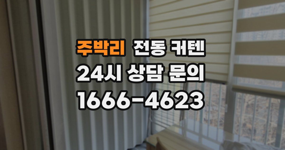 주박리 전동 커텐