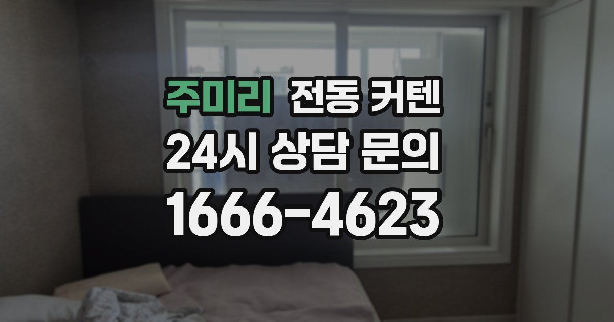 주미리 전동 커텐