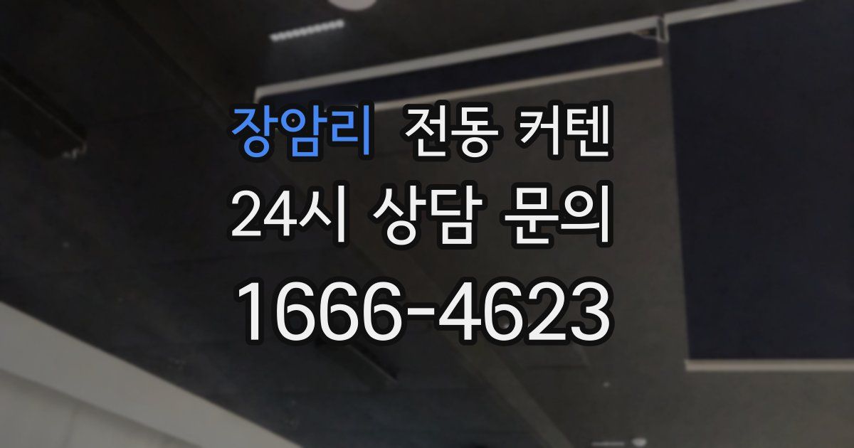 장암리 전동 커텐