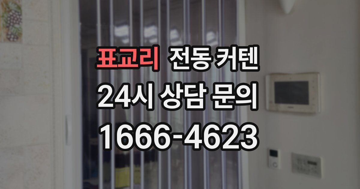 표교리 전동 커텐