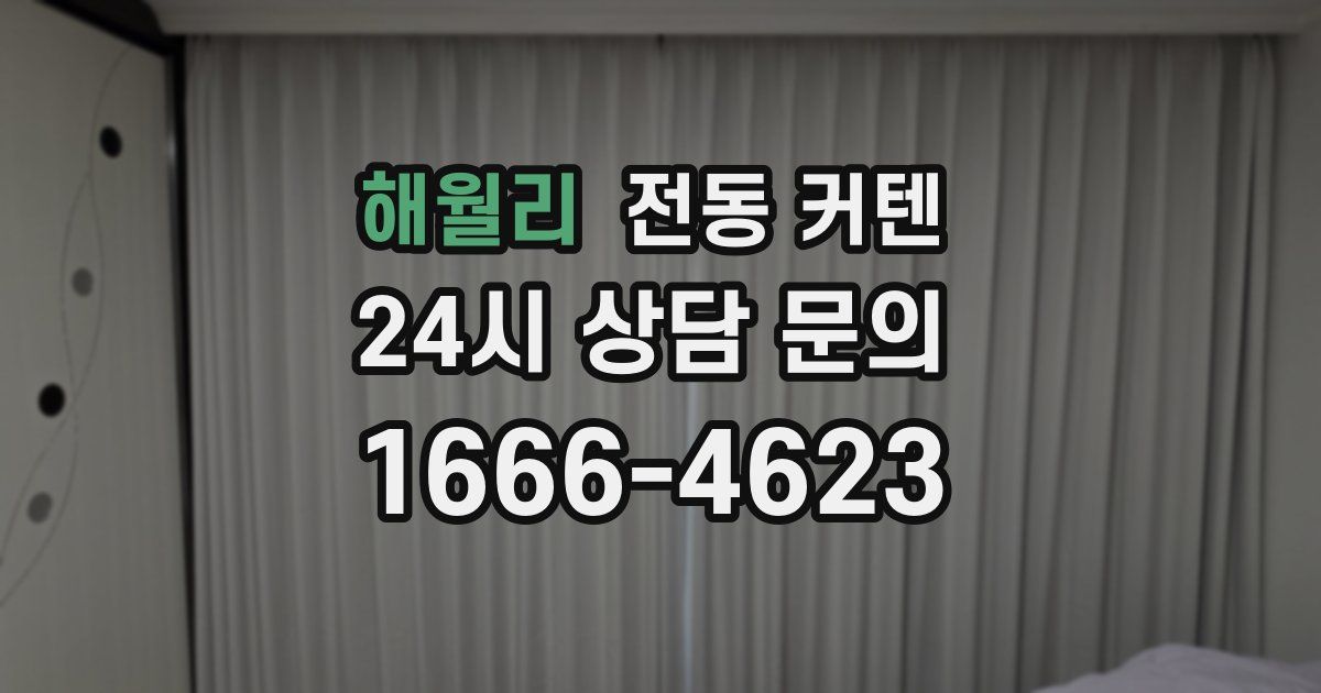 해월리 전동 커텐