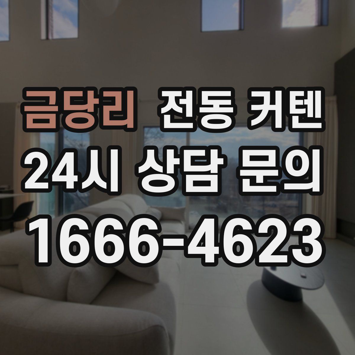 금당리 전동 커텐