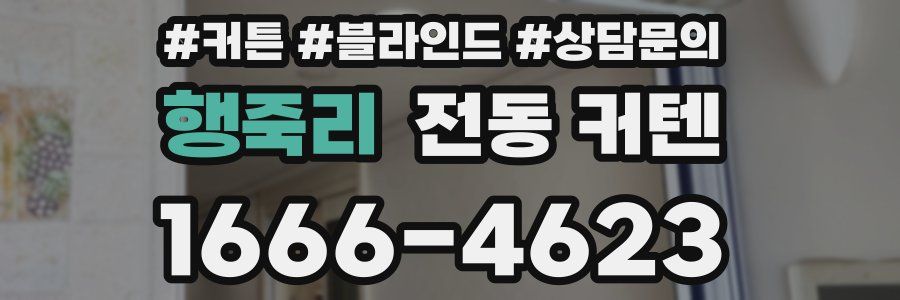 행죽리 전동 커텐