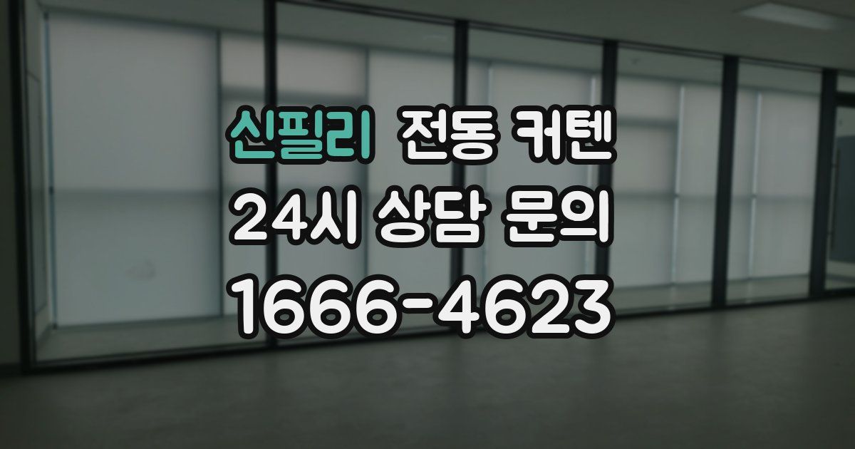 신필리 전동 커텐