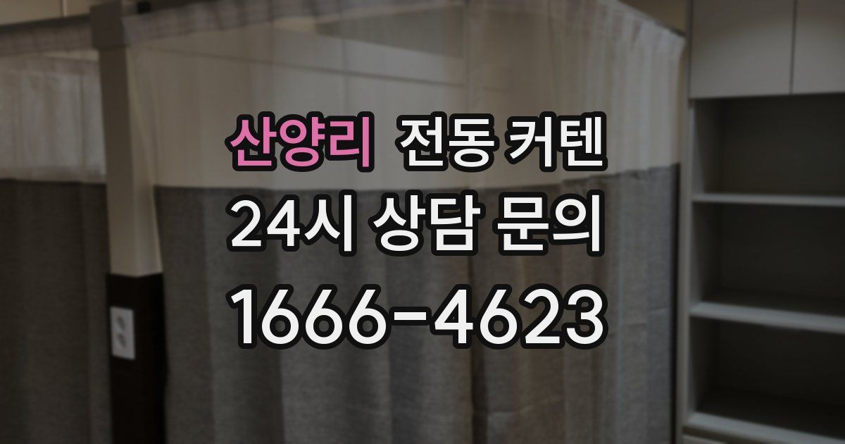 산양리 전동 커텐