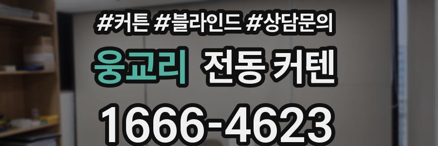 웅교리 전동 커텐