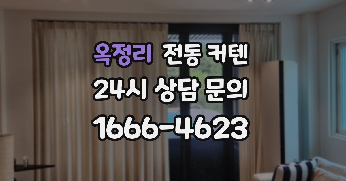 옥정리 전동 커텐