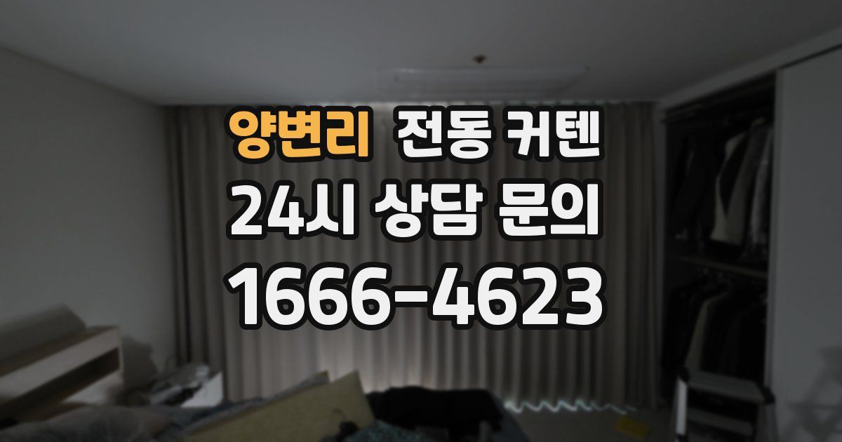 양변리 전동 커텐