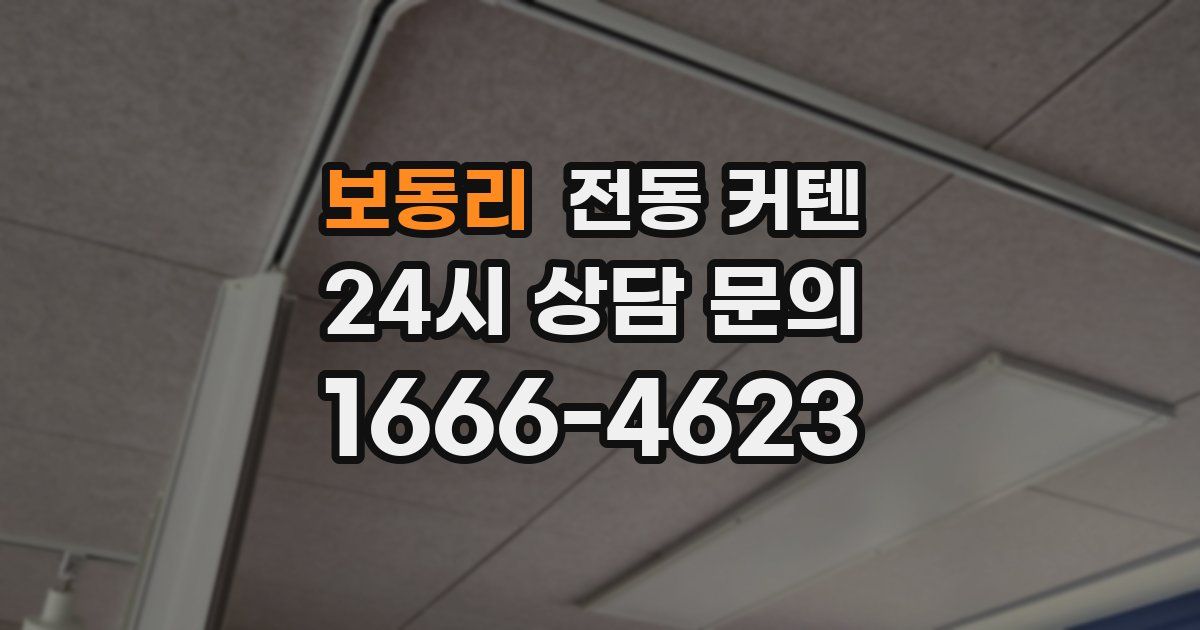 보동리 전동 커텐