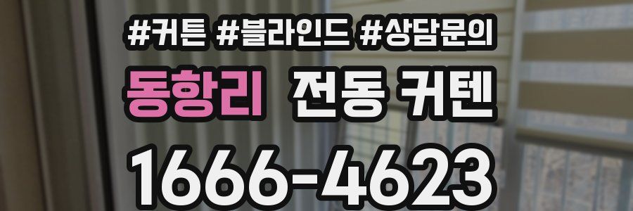 동항리 전동 커텐