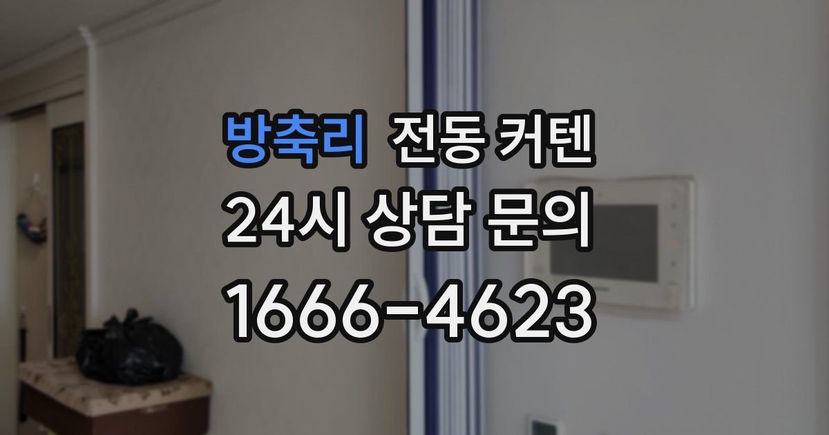 방축리 전동 커텐
