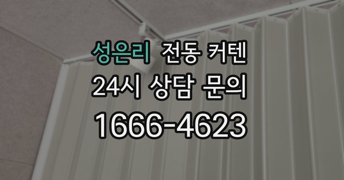 성은리 전동 커텐