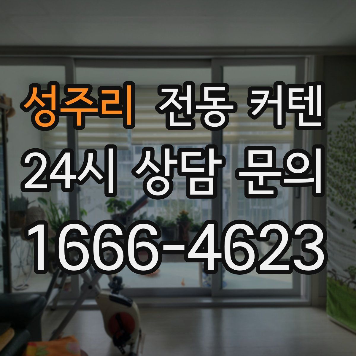 성주리 전동 커텐