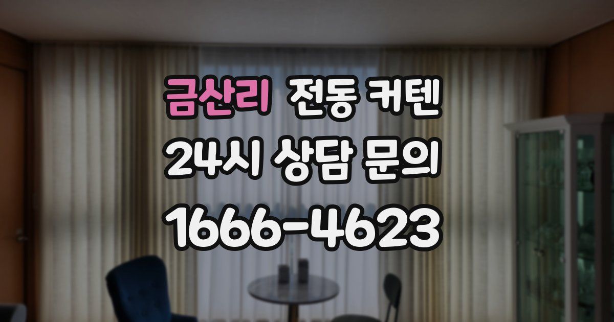 금산리 전동 커텐