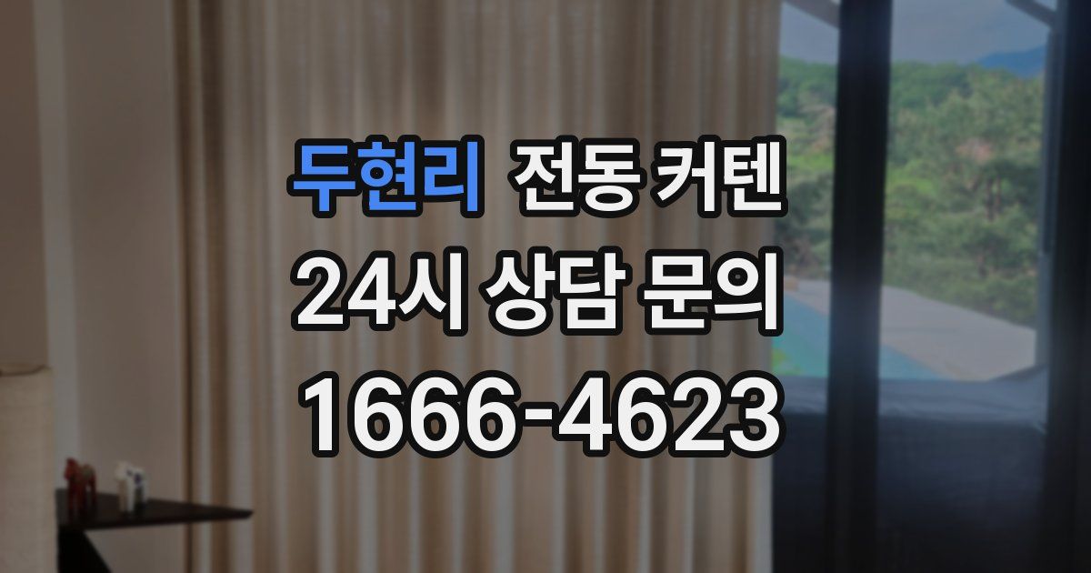 두현리 전동 커텐