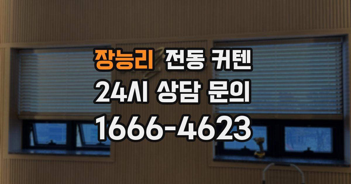 장능리 전동 커텐