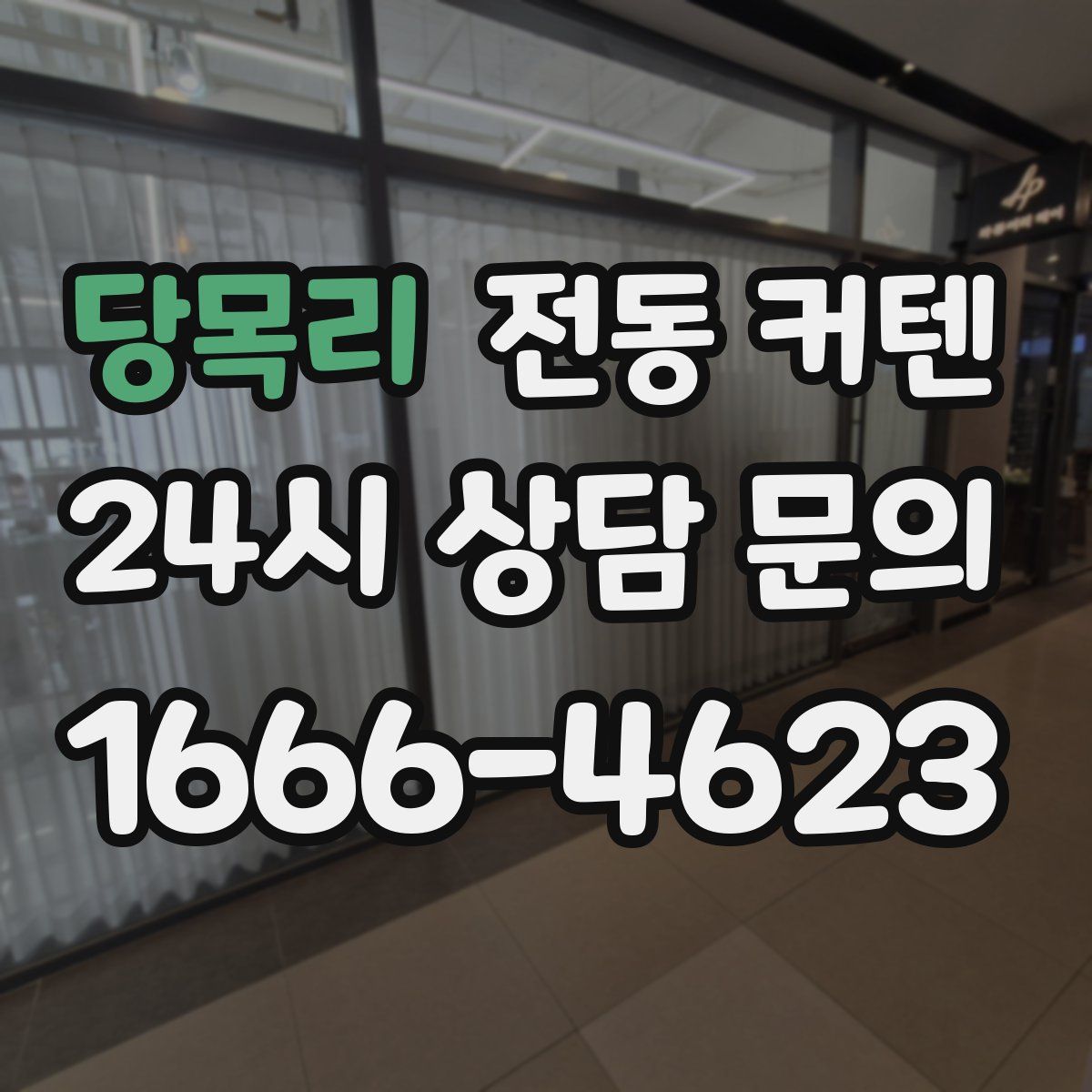 당목리 전동 커텐