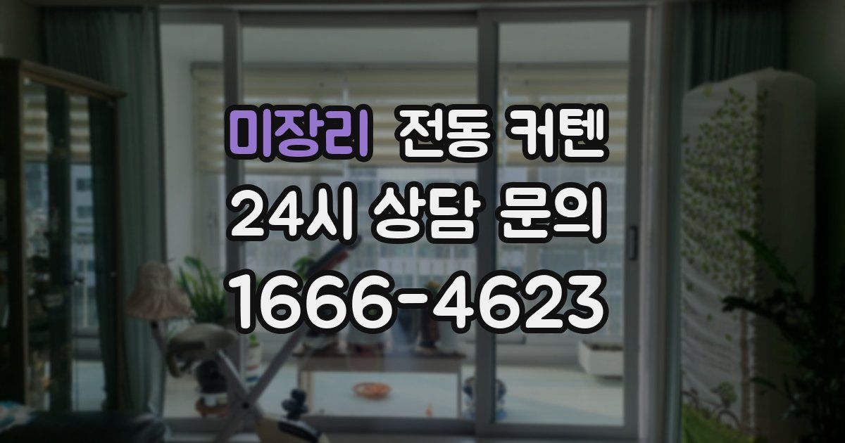 미장리 전동 커텐