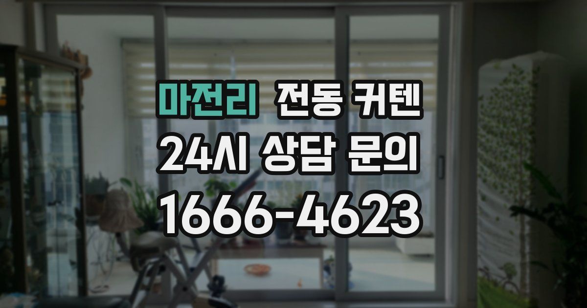 마전리 전동 커텐