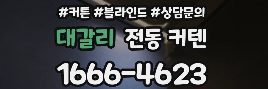 대갈리 전동 커텐