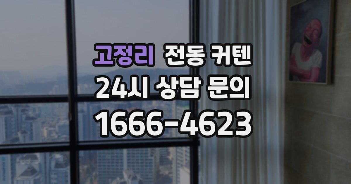 고정리 전동 커텐