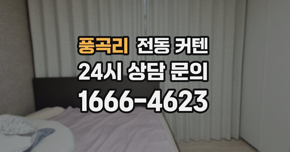 풍곡리 전동 커텐