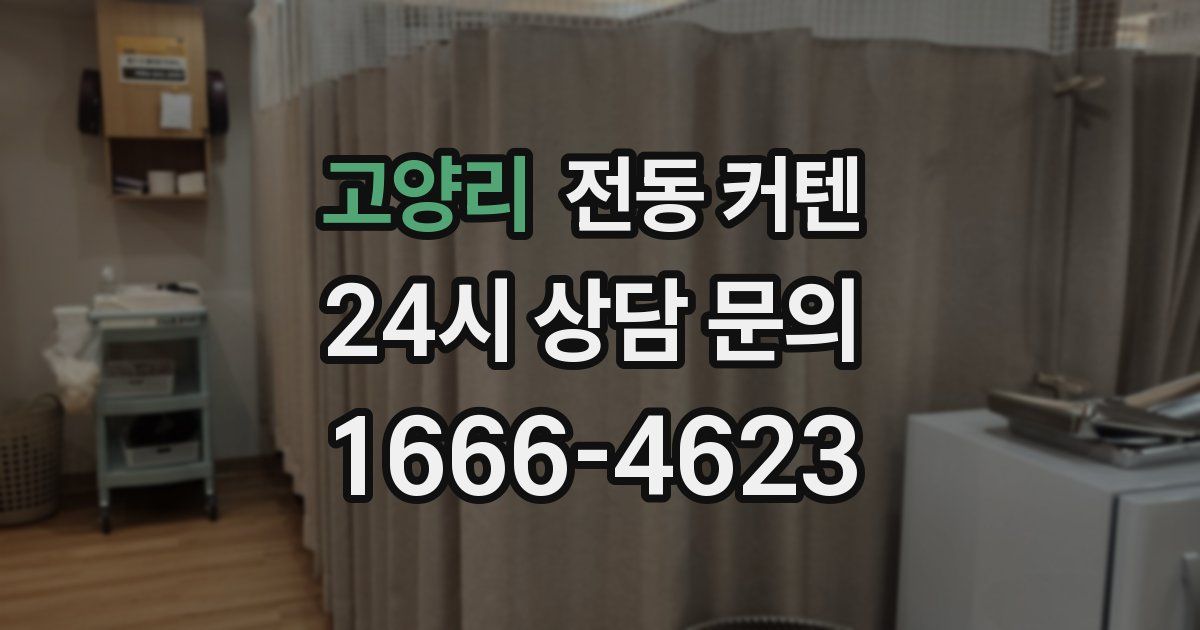 고양리 전동 커텐