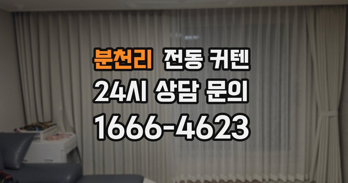 분천리 전동 커텐