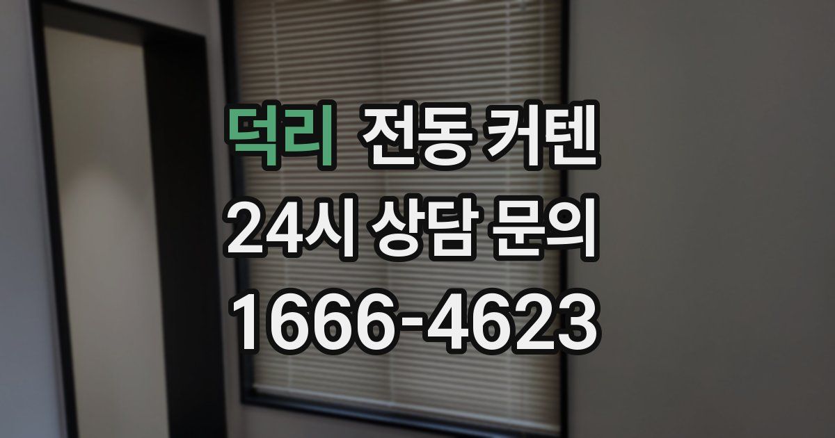 덕리 전동 커텐