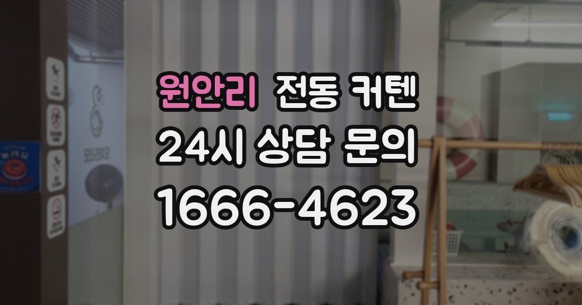 원안리 전동 커텐