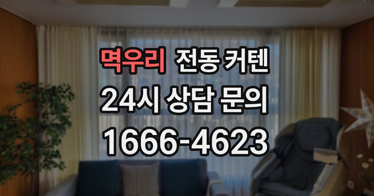 멱우리 전동 커텐