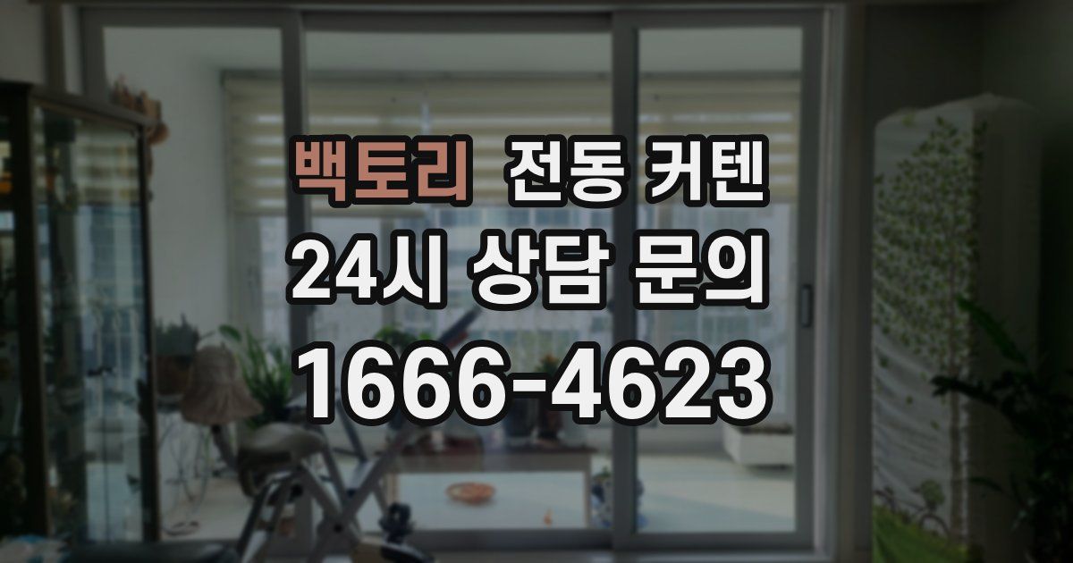 백토리 전동 커텐
