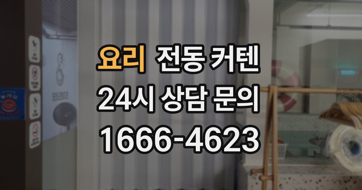 요리 전동 커텐