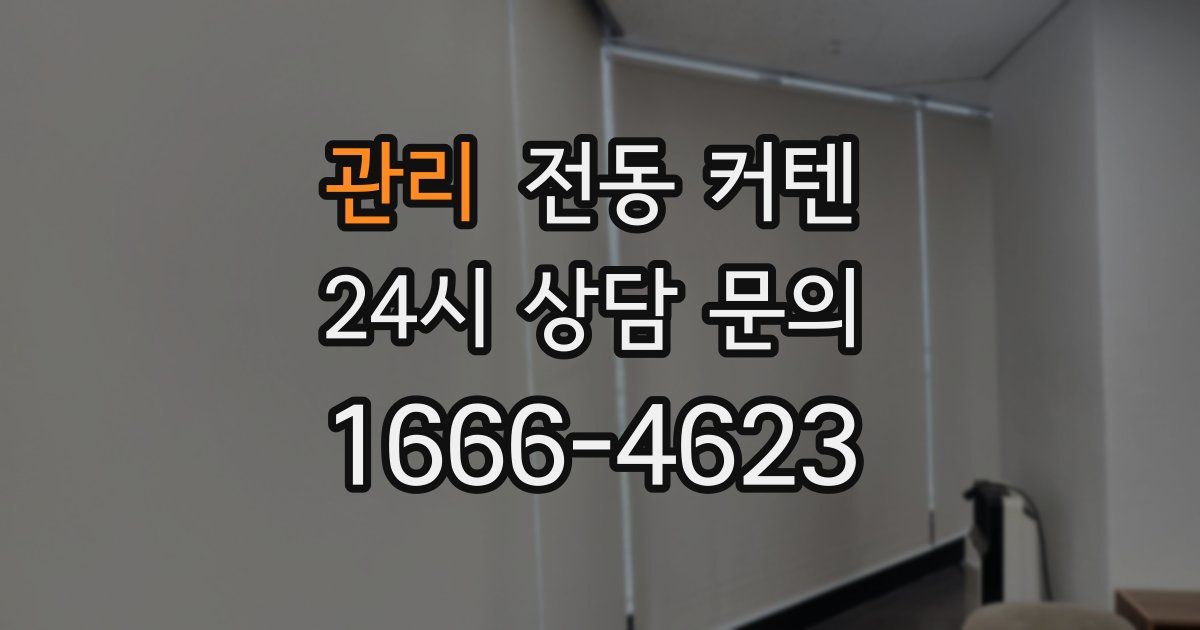 관리 전동 커텐