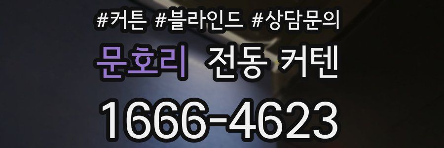 문호리 전동 커텐