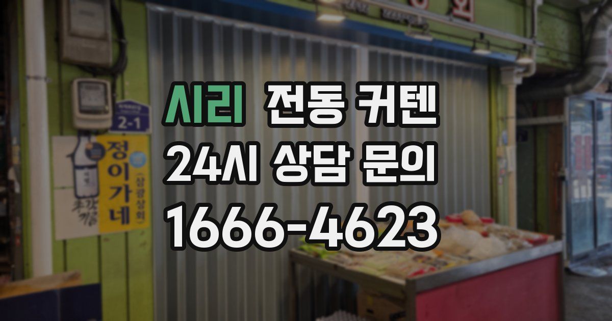 시리 전동 커텐