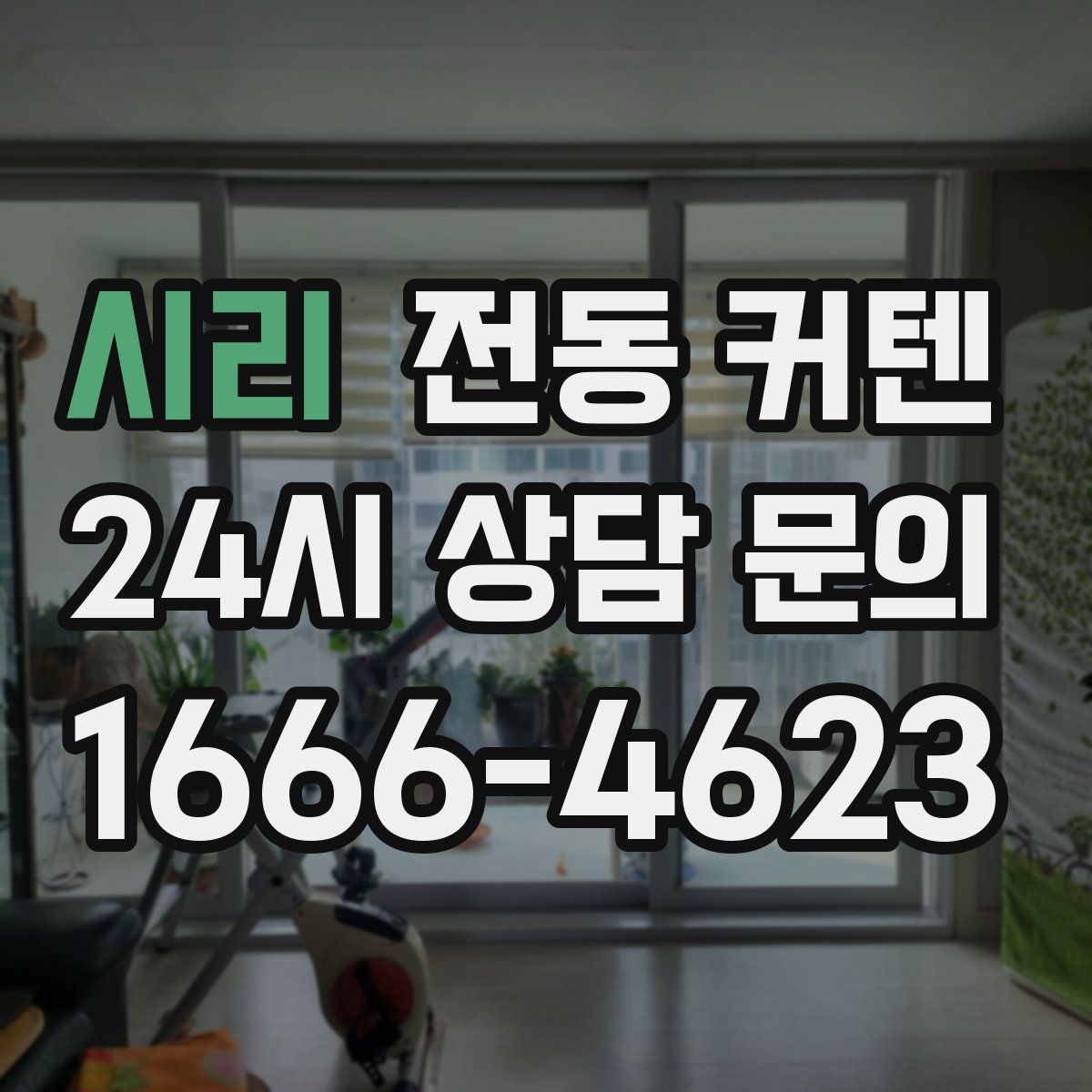 시리 전동 커텐