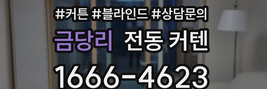 금당리 전동 커텐