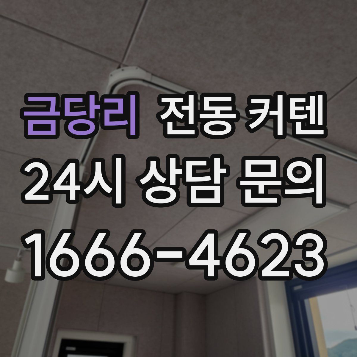 금당리 전동 커텐