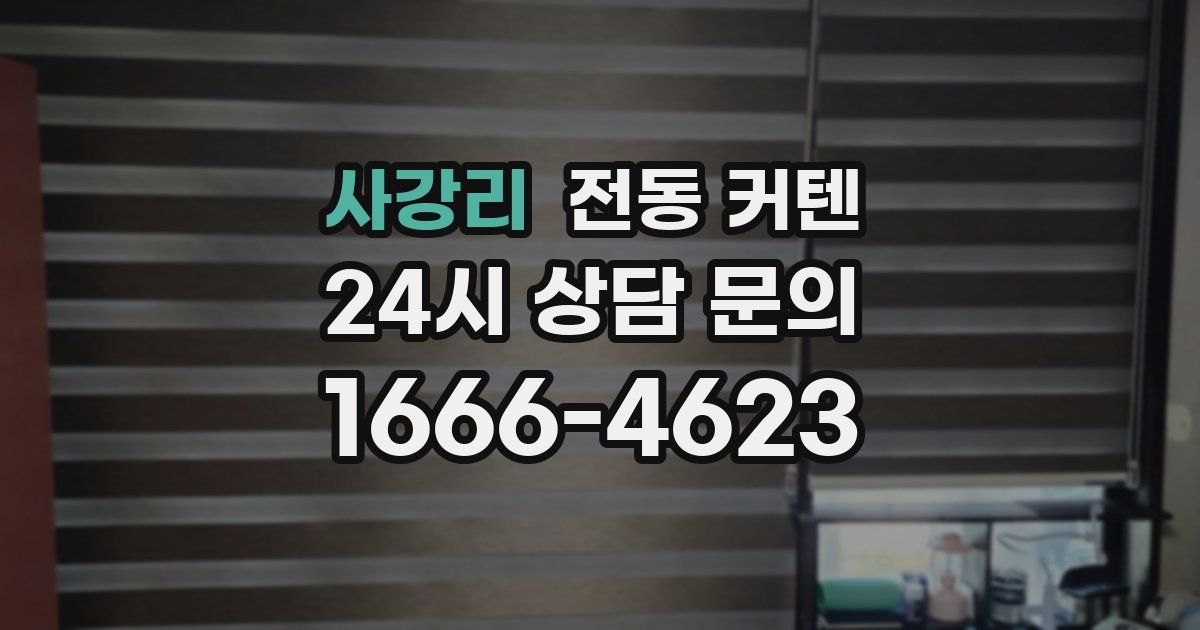 사강리 전동 커텐