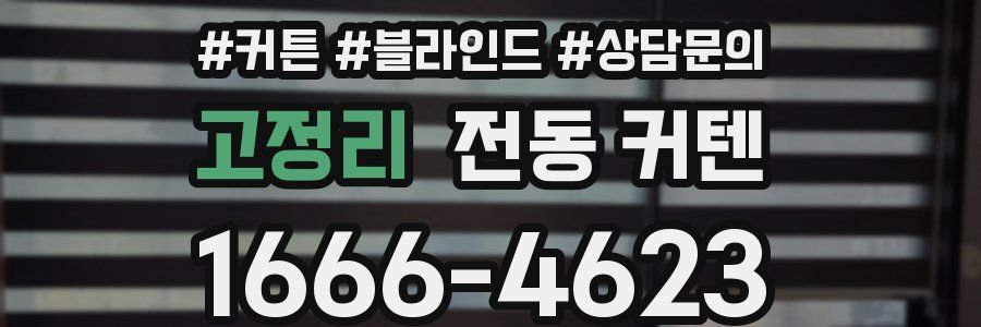 고정리 전동 커텐