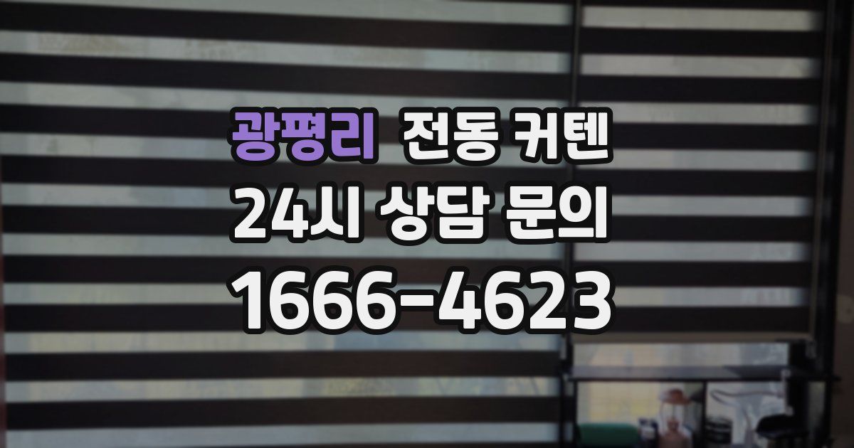 광평리 전동 커텐