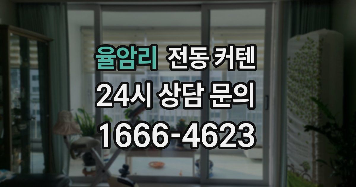 율암리 전동 커텐