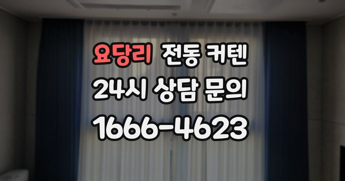요당리 전동 커텐