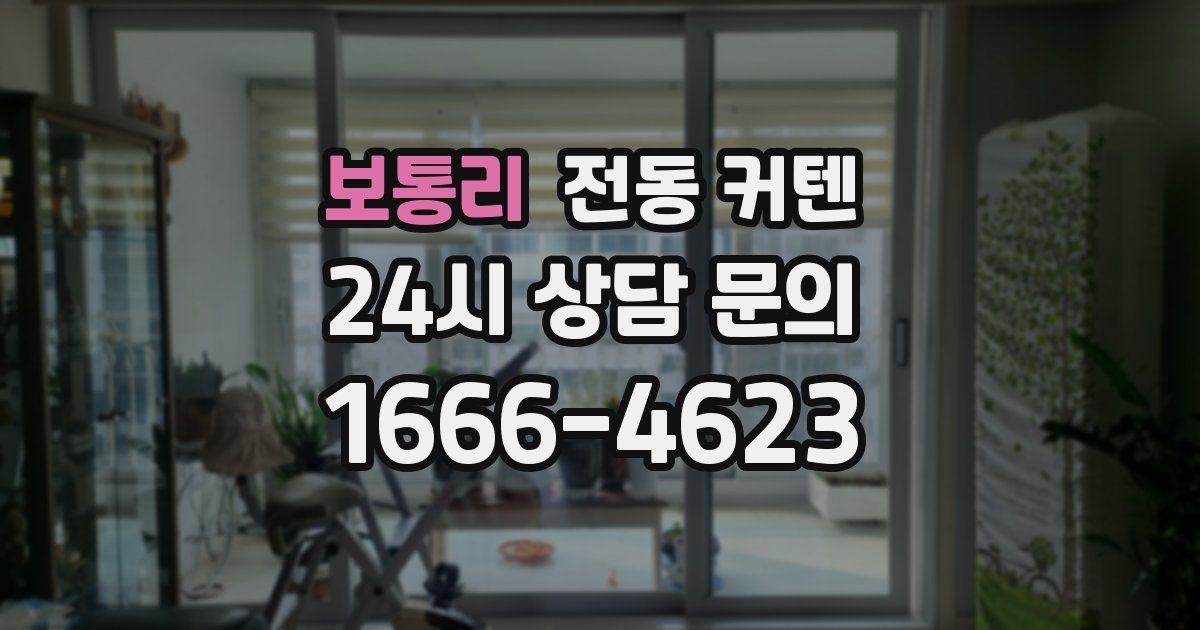 보통리 전동 커텐