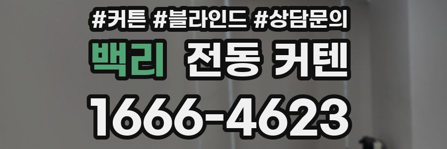 백리 전동 커텐