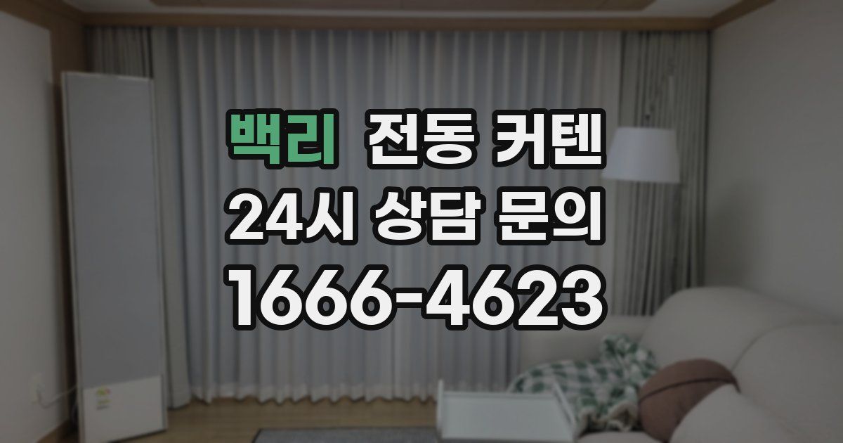 백리 전동 커텐