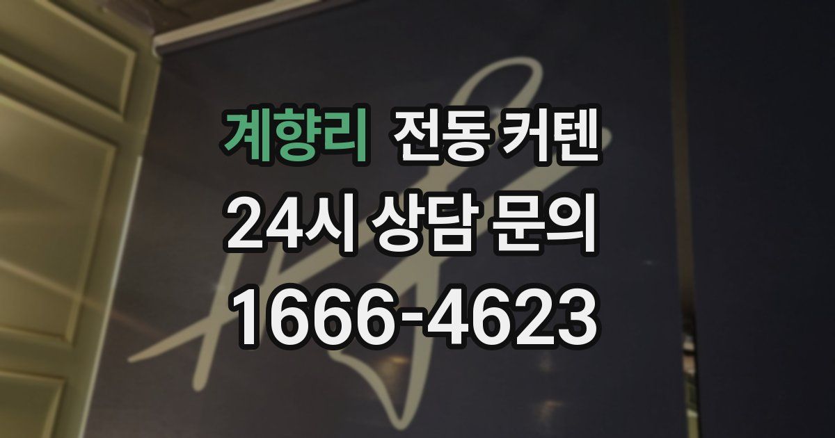 계향리 전동 커텐