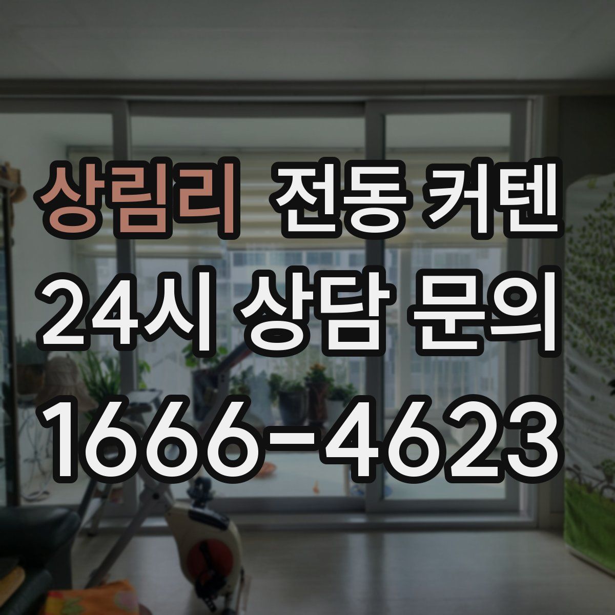 상림리 전동 커텐