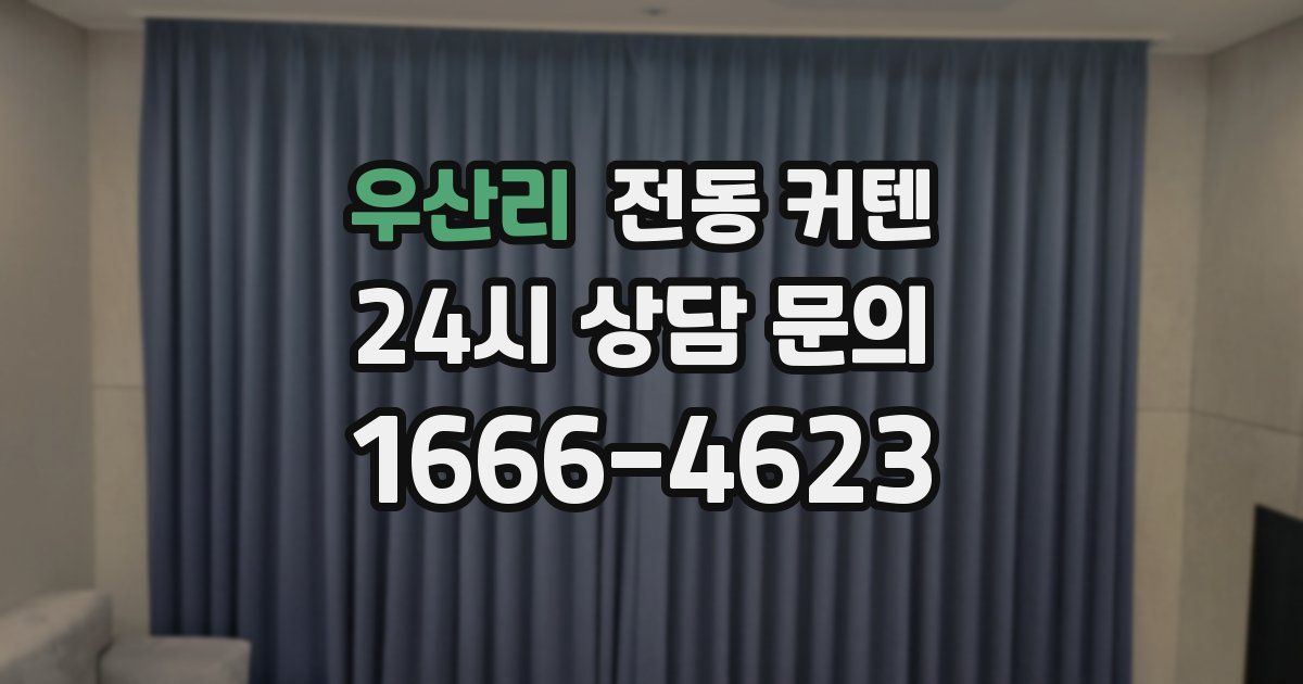 우산리 전동 커텐